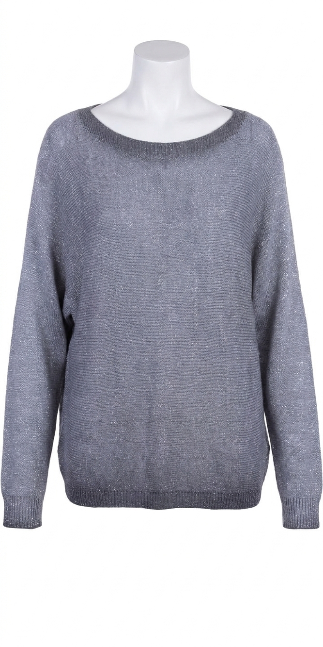 NEW GIGI MODA argento long sleeve sweater in gray